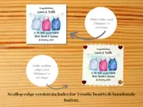 Custom congratulations for triplets baby card