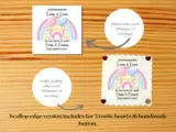 Personalised newborn twins card with cute bunnies rainbow