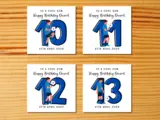 Age 10 11 12 13 dublin colours football birthday card for son