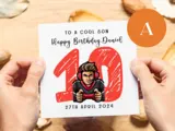 Age 10 son birthday card gamer