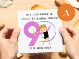 Age 9 gymnatics birthday card for daughter