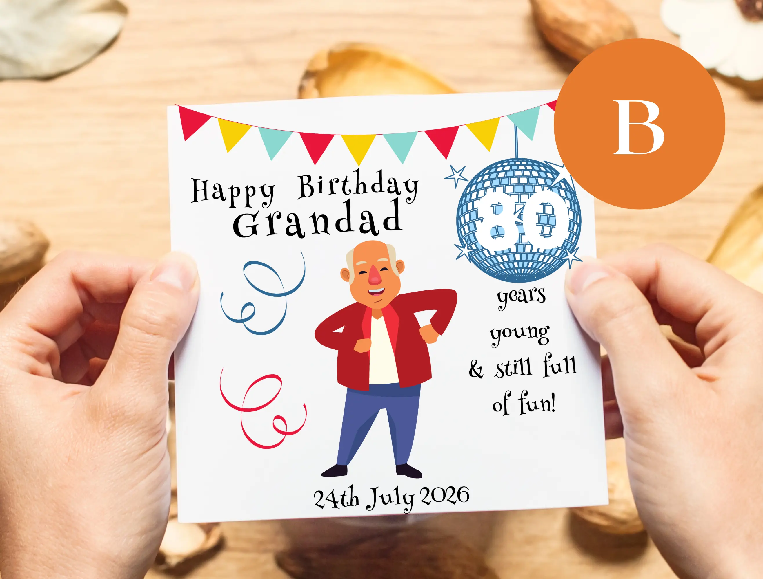 Hilarious personalised 80th birthday dad grandad uncle friend