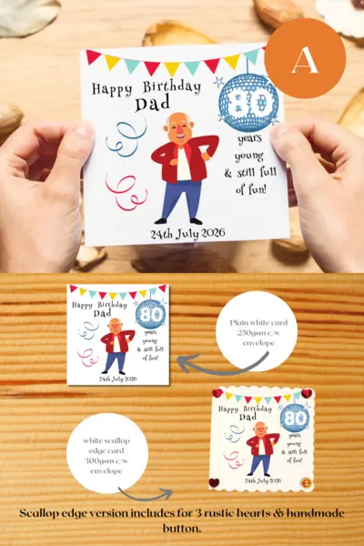 Hilarious personalised 80th birthday dad grandad uncle friend