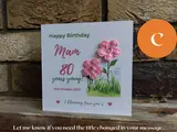 Personalised 3D Floral Birthday Card Blooming Love