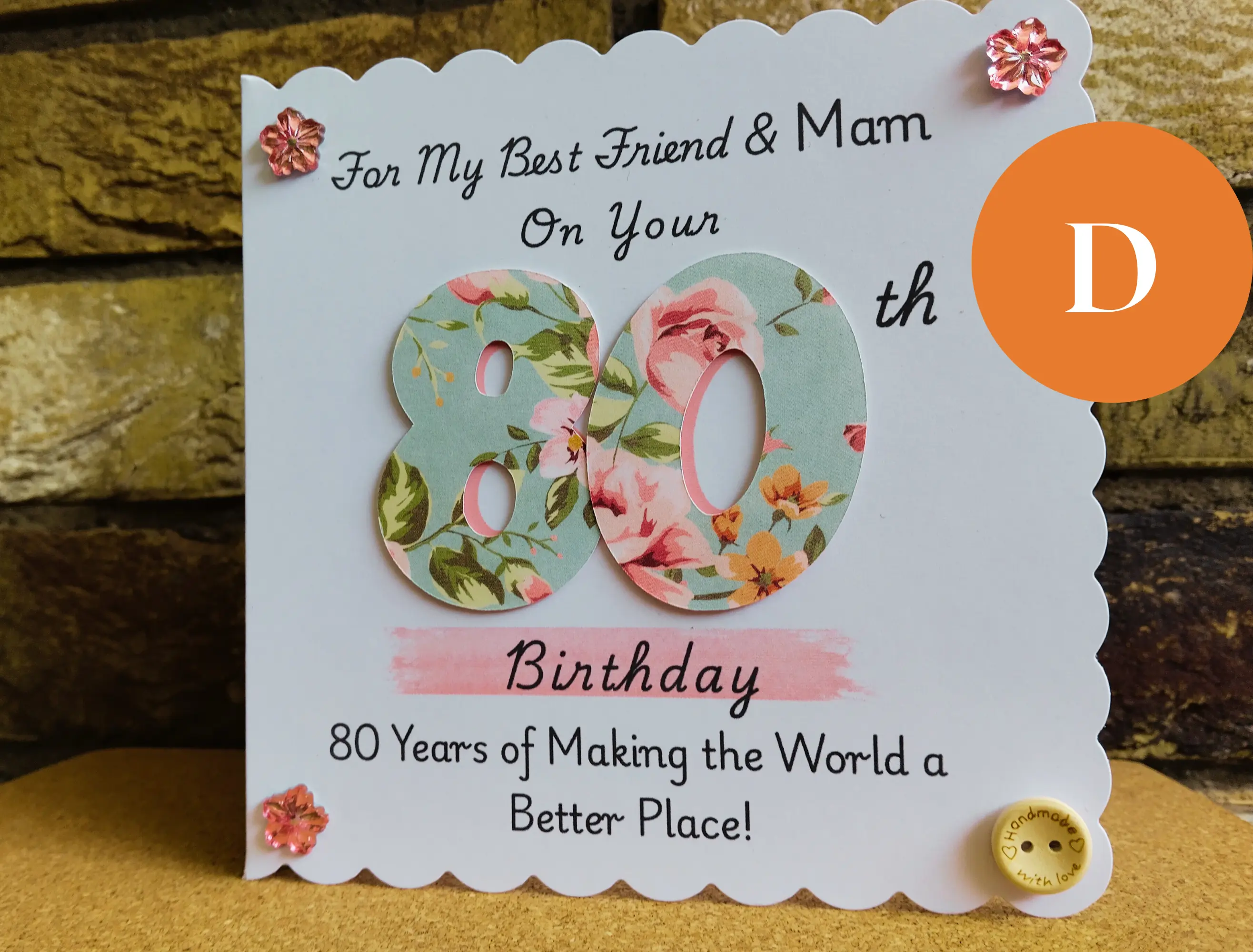Personalised 3D Floral Birthday Card Blooming Love