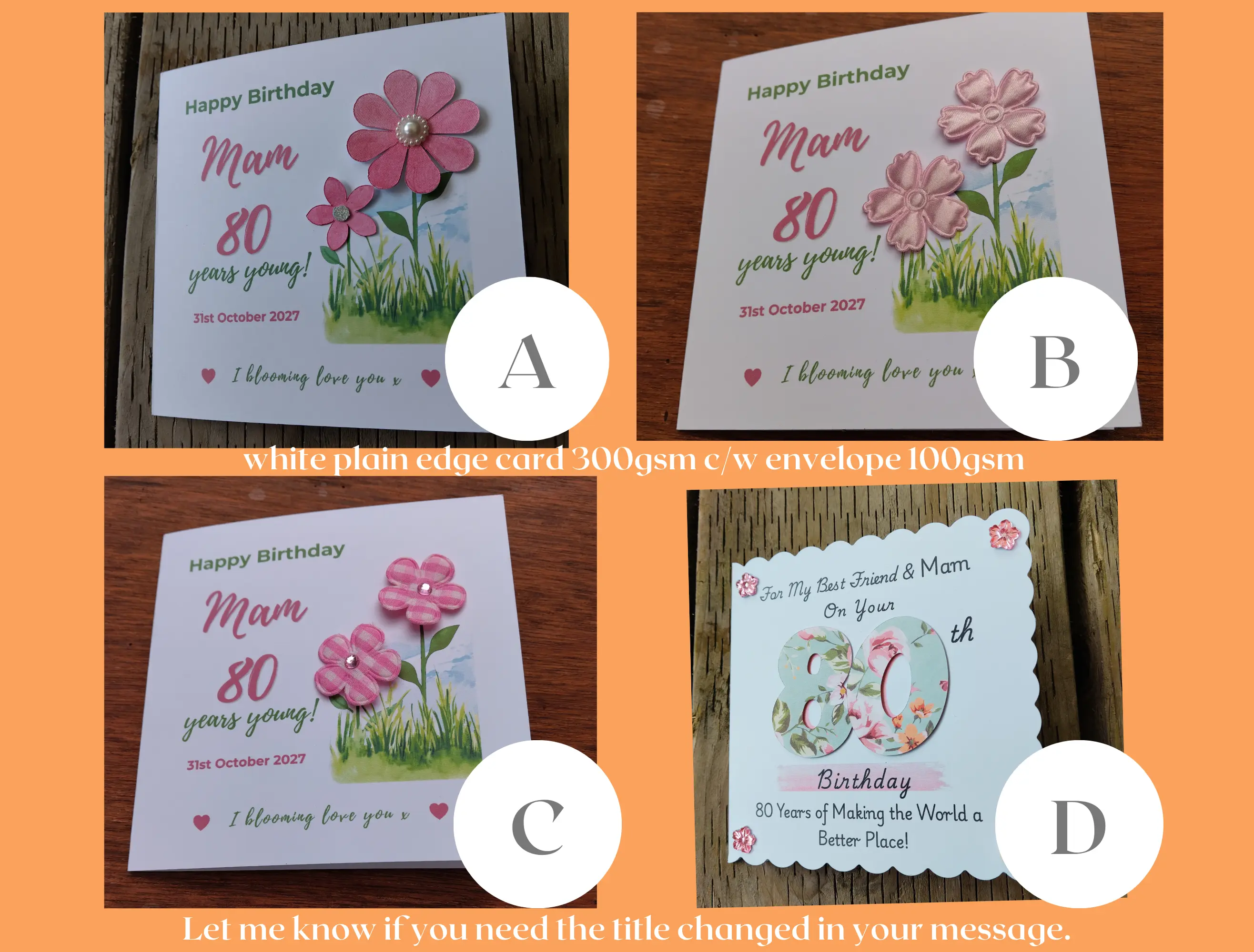 Personalised 3D Floral Birthday Card Blooming Love