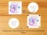 Personalised 8th birthday card rainbow pastel balloons daughter granddaughter niece