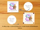Personalised 8th birthday card special girl daughter granddaughter niece dog