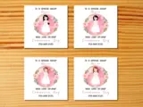 Customised first holy communion card for your sister with a floral frame