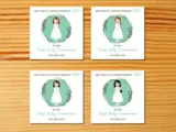First holy communion card special daughter modern floral design girl communion dress
