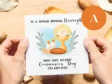 Personalised first holy communion card for a special nephew