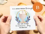 Personalised first holy communion card for a special nephew