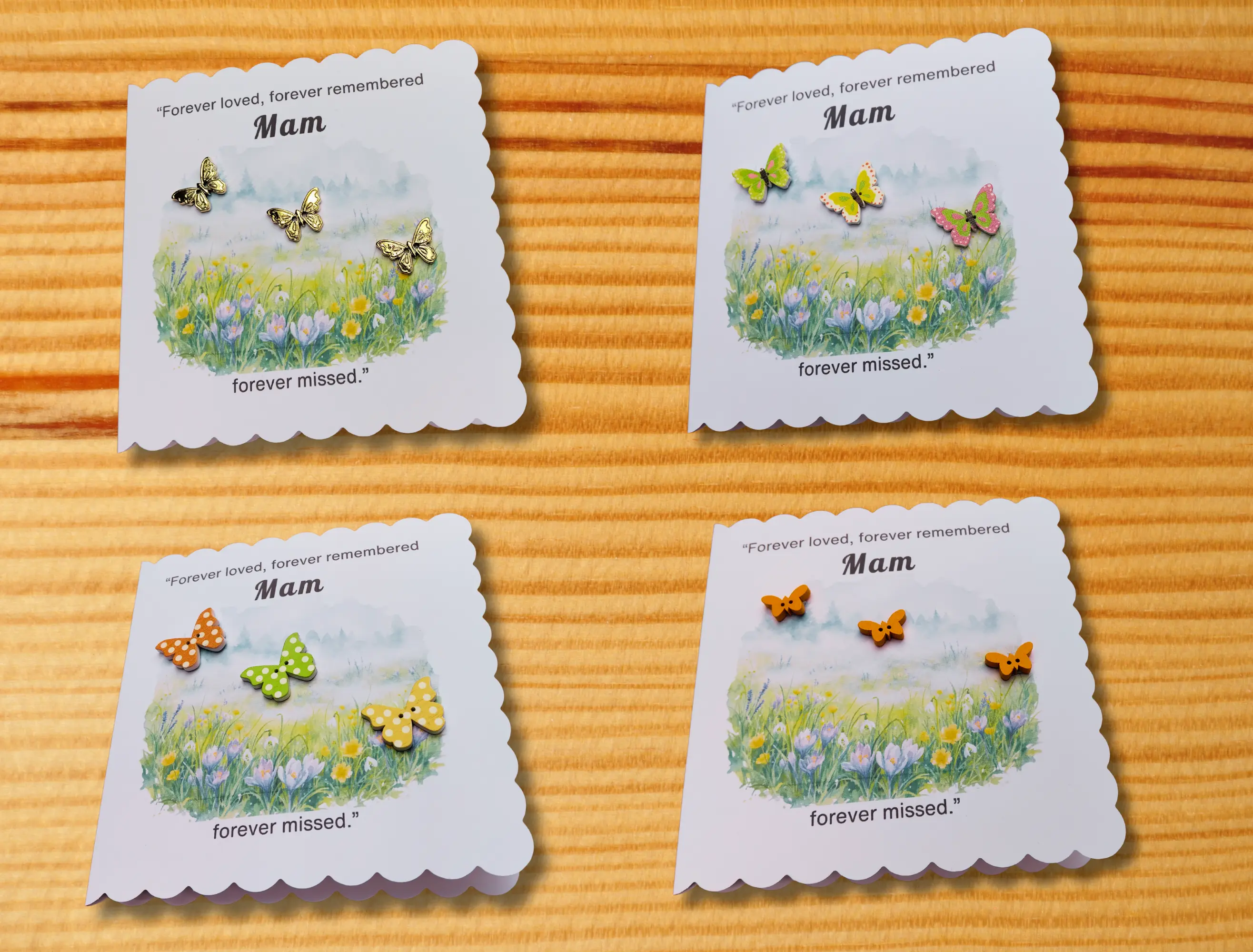 Mam Memorial Butterfly Keepsake Card Shauna Gra