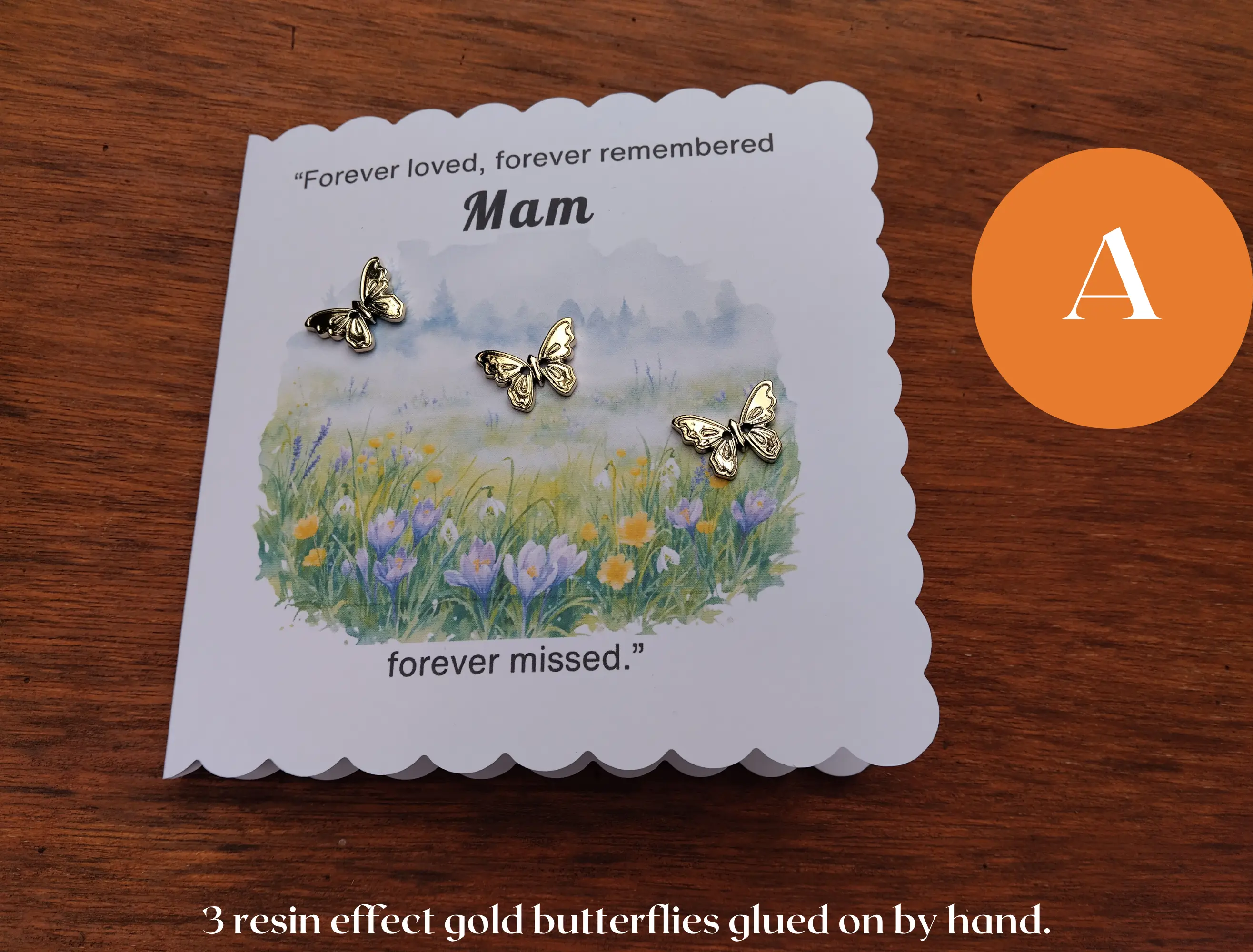 Mam Memorial Butterfly Keepsake Card Shauna Gra