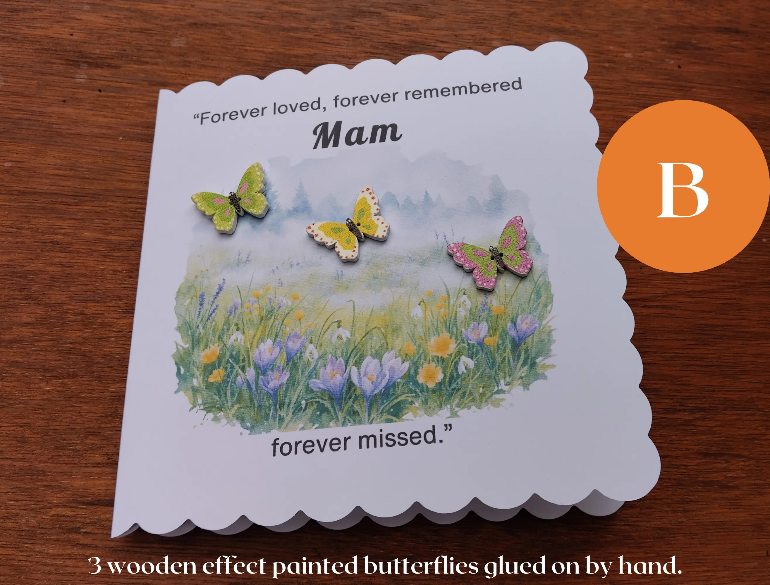 Mam Memorial Butterfly Keepsake Card Shauna Gra