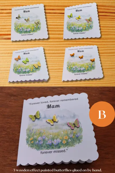 Mam Memorial Butterfly Keepsake Card Shauna Gra