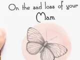 Sorry for your loss mam or nan thinking of you card