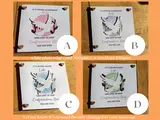 Personalised confirmation card boy girl dove cutout hearts