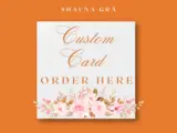 Custom made greeting card handmade