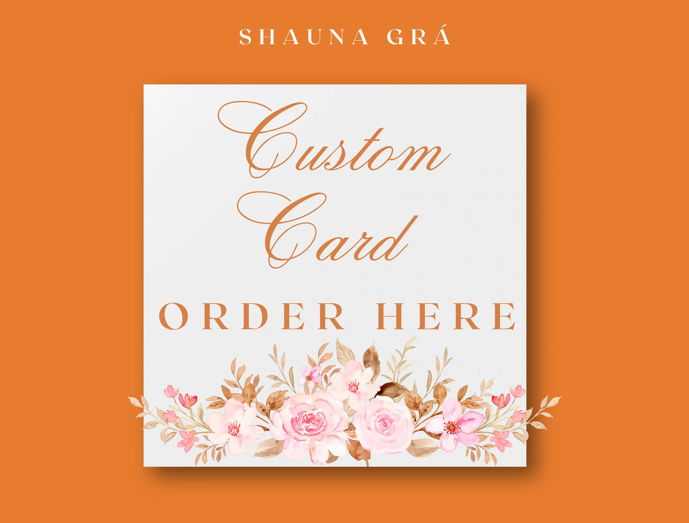 Custom made greeting card handmade