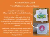 Custom made greeting card handmade