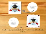 Graduation card personalised hat tassel degree