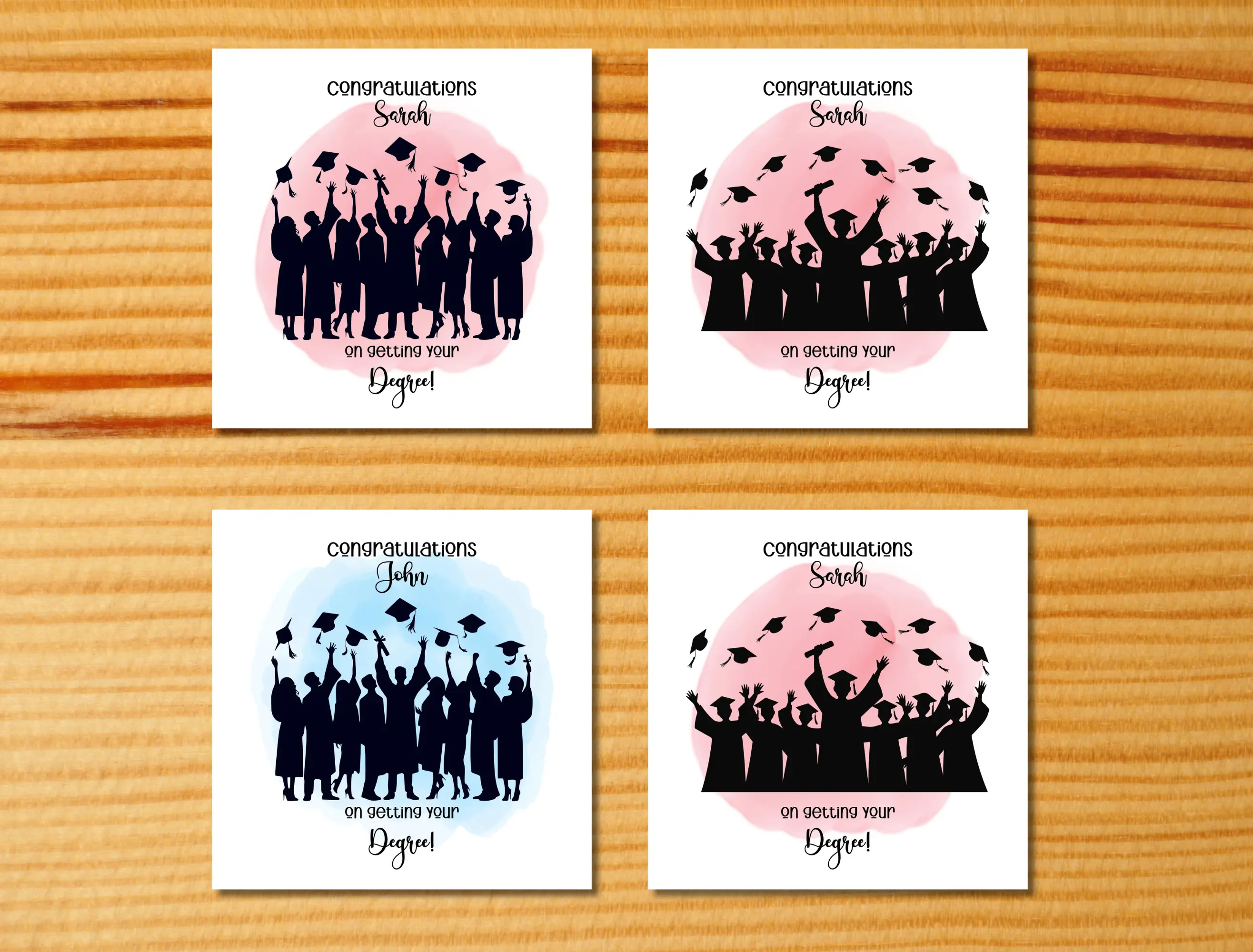 Personalised graduation card congrats on your degree