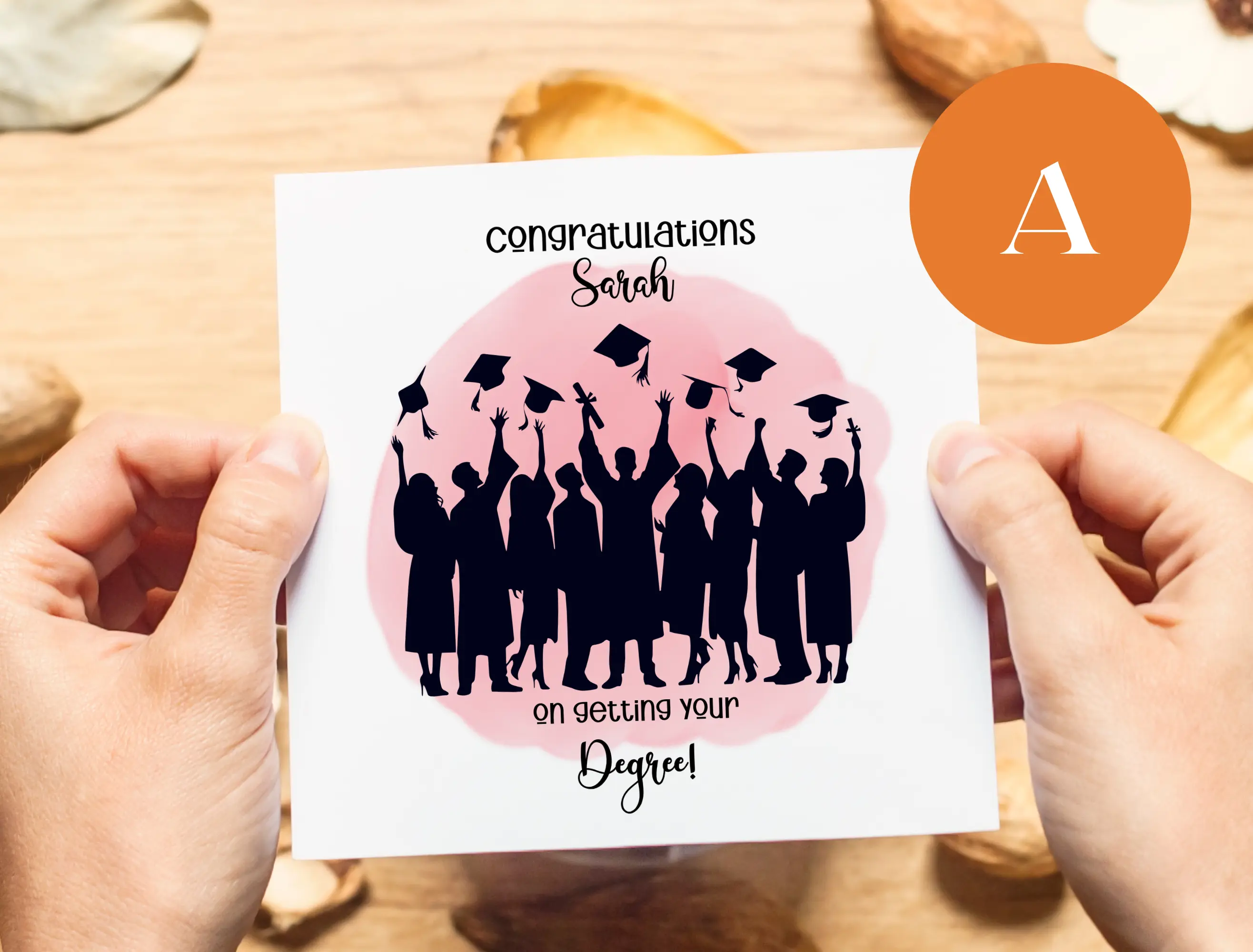 Personalised graduation card congrats on your degree