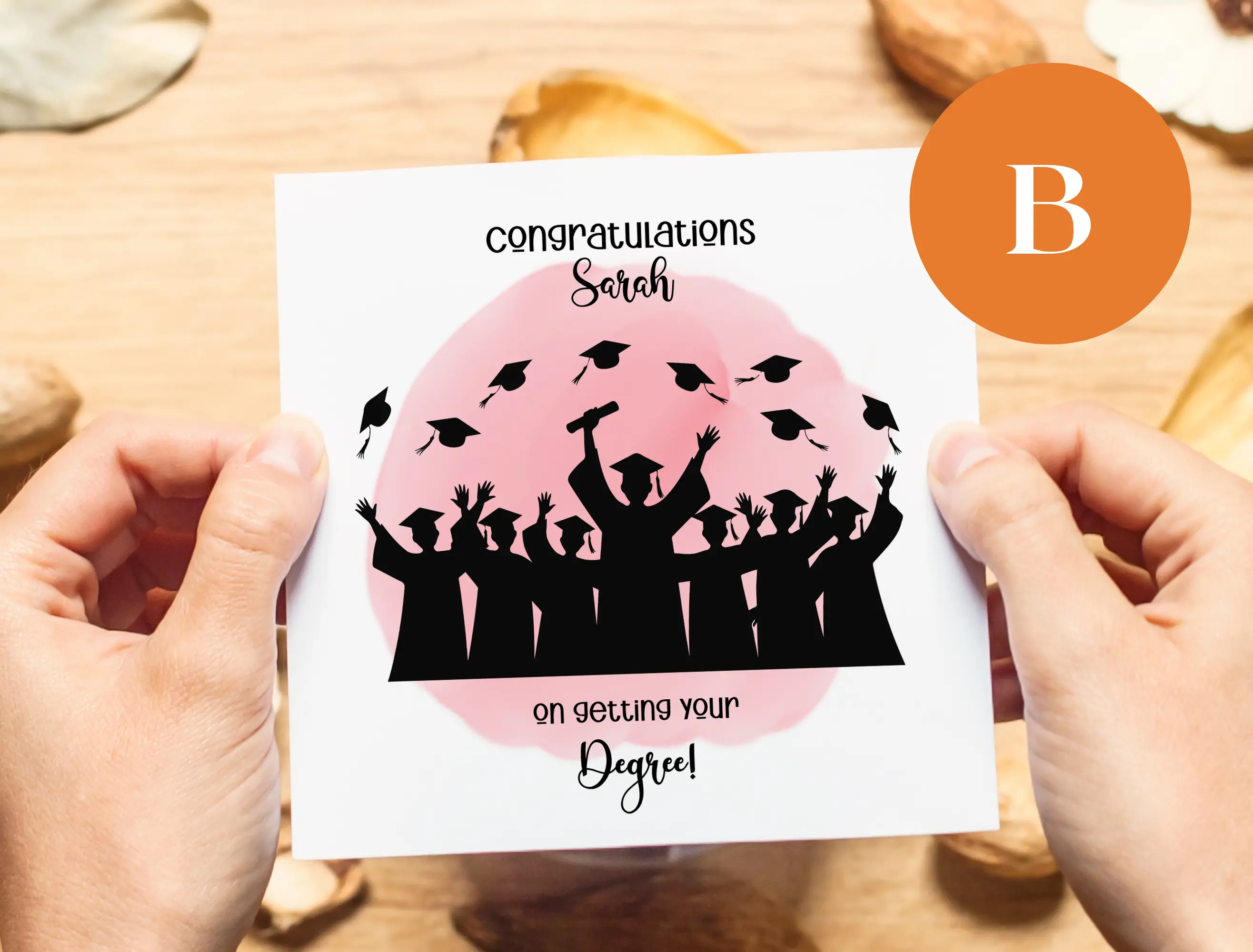 Personalised graduation card congrats on your degree