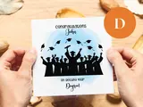 Personalised graduation card congrats on your degree