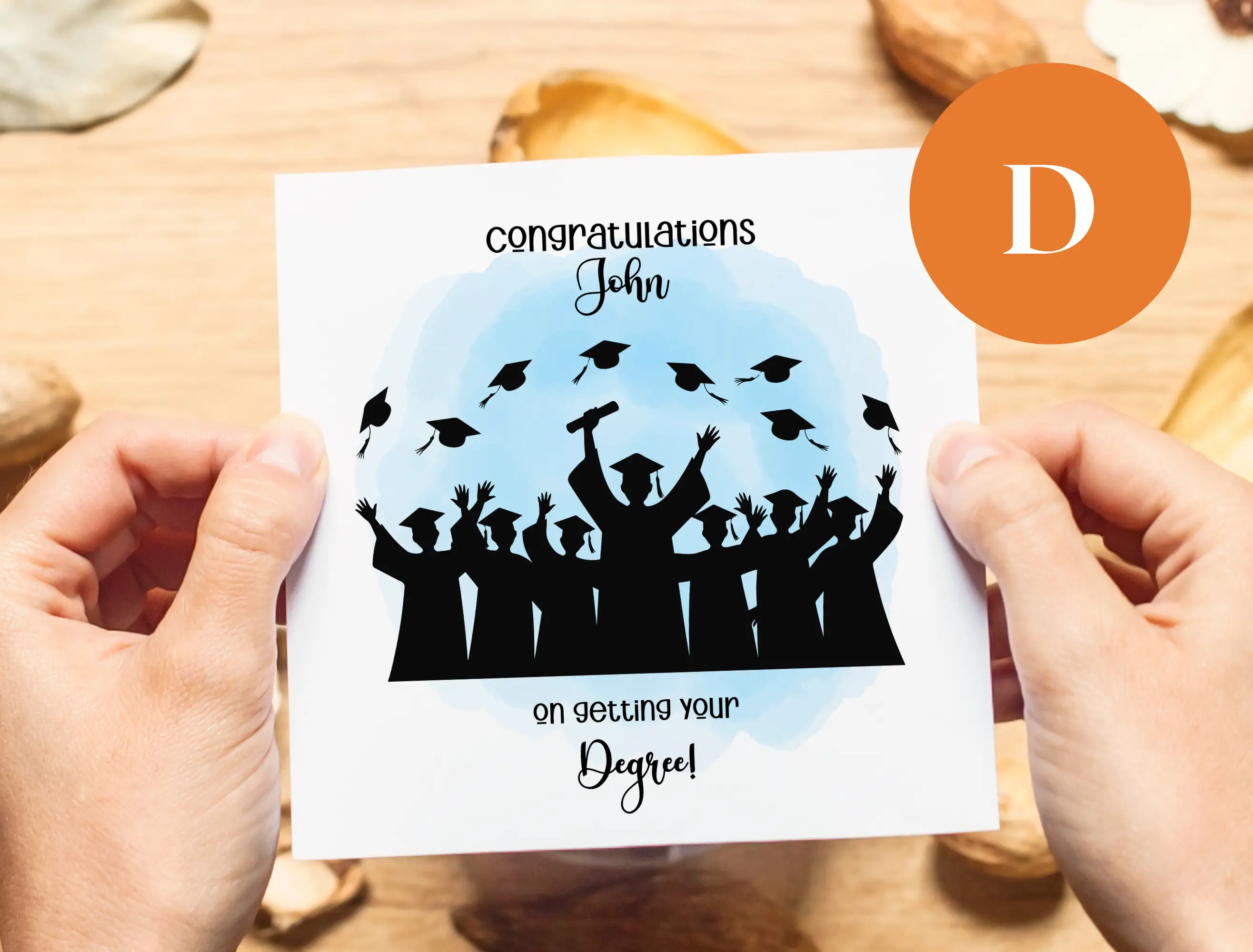 Personalised graduation card congrats on your degree