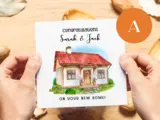 Charming cottage dreams handmade cards for new home