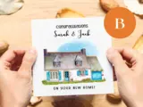 Charming cottage dreams handmade cards for new home