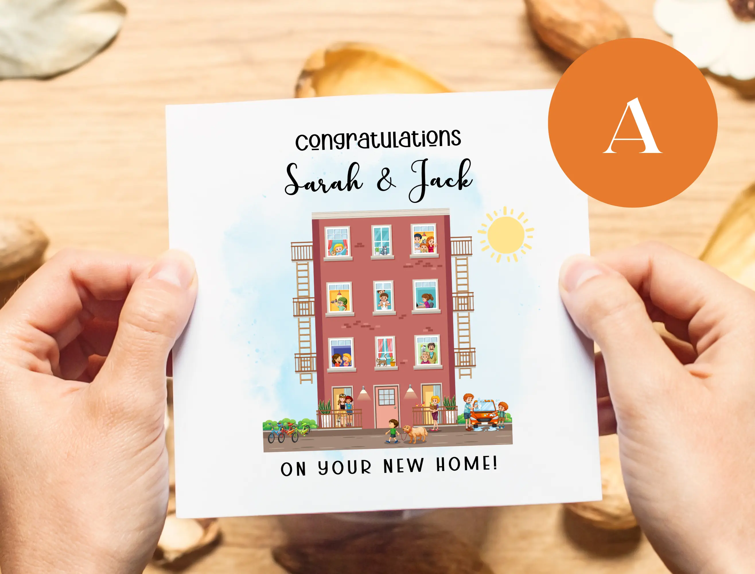 Congratulations on your new home card for couple