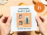 Congratulations on your new home card for couple