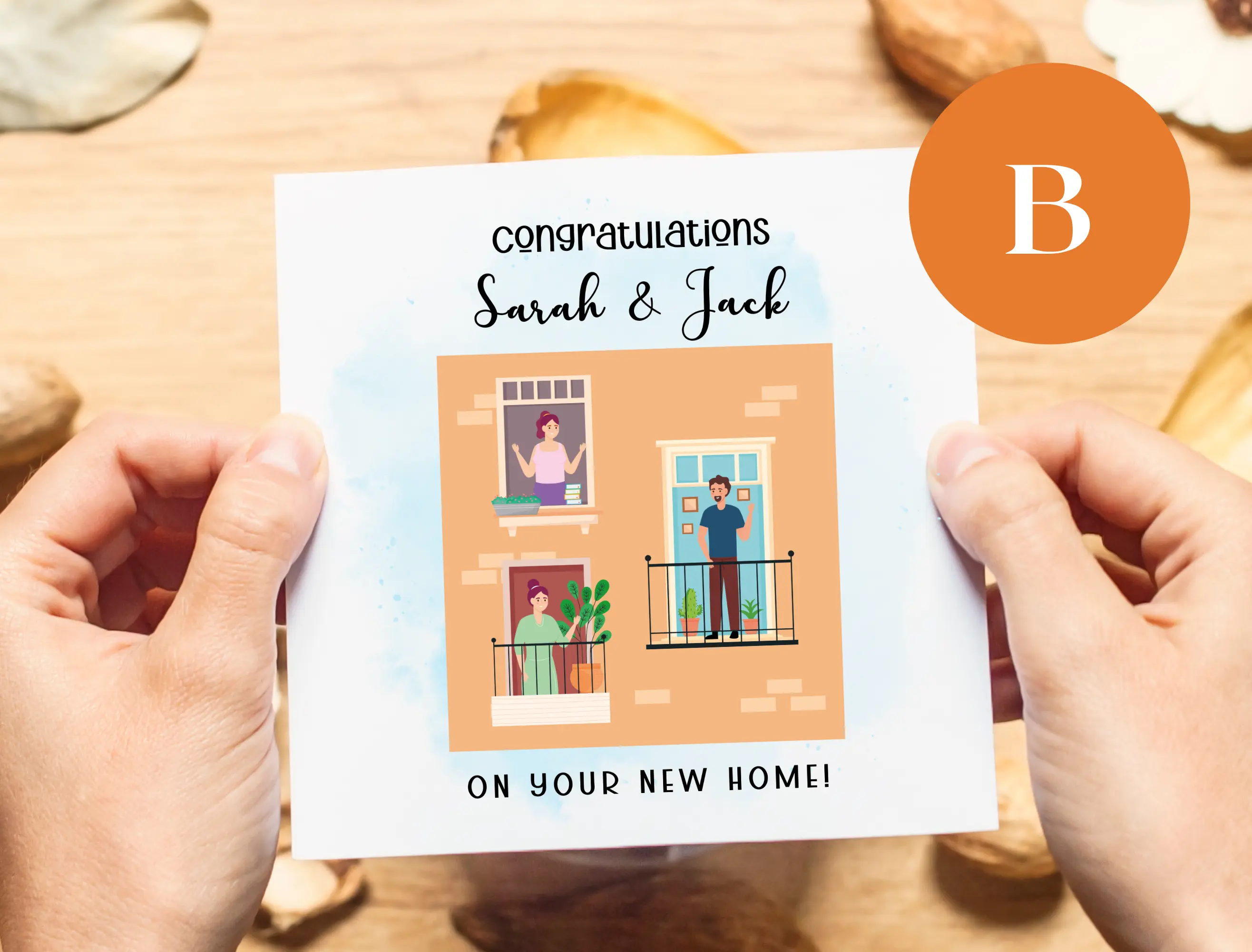 Congratulations on your new home card for couple