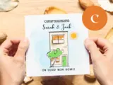 Congratulations on your new home card for couple