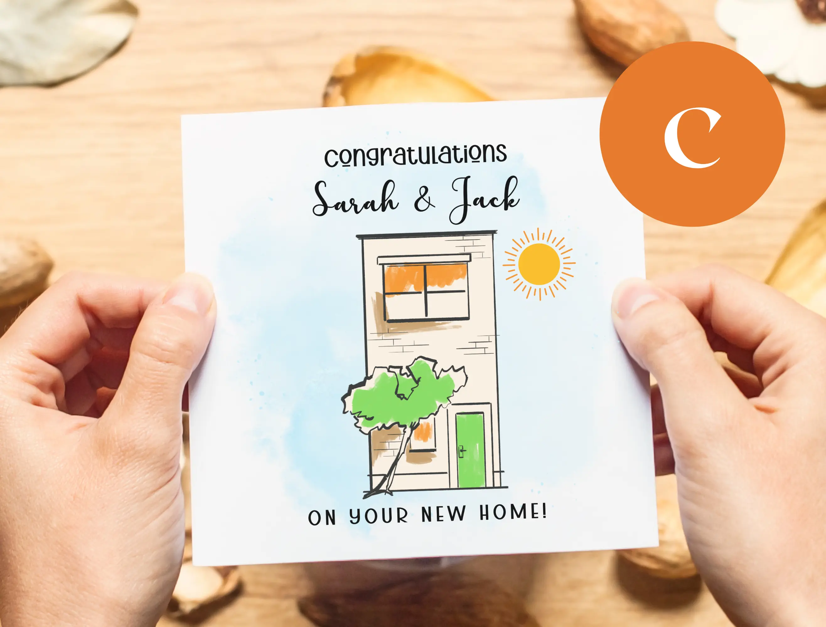 Congratulations on your new home card for couple