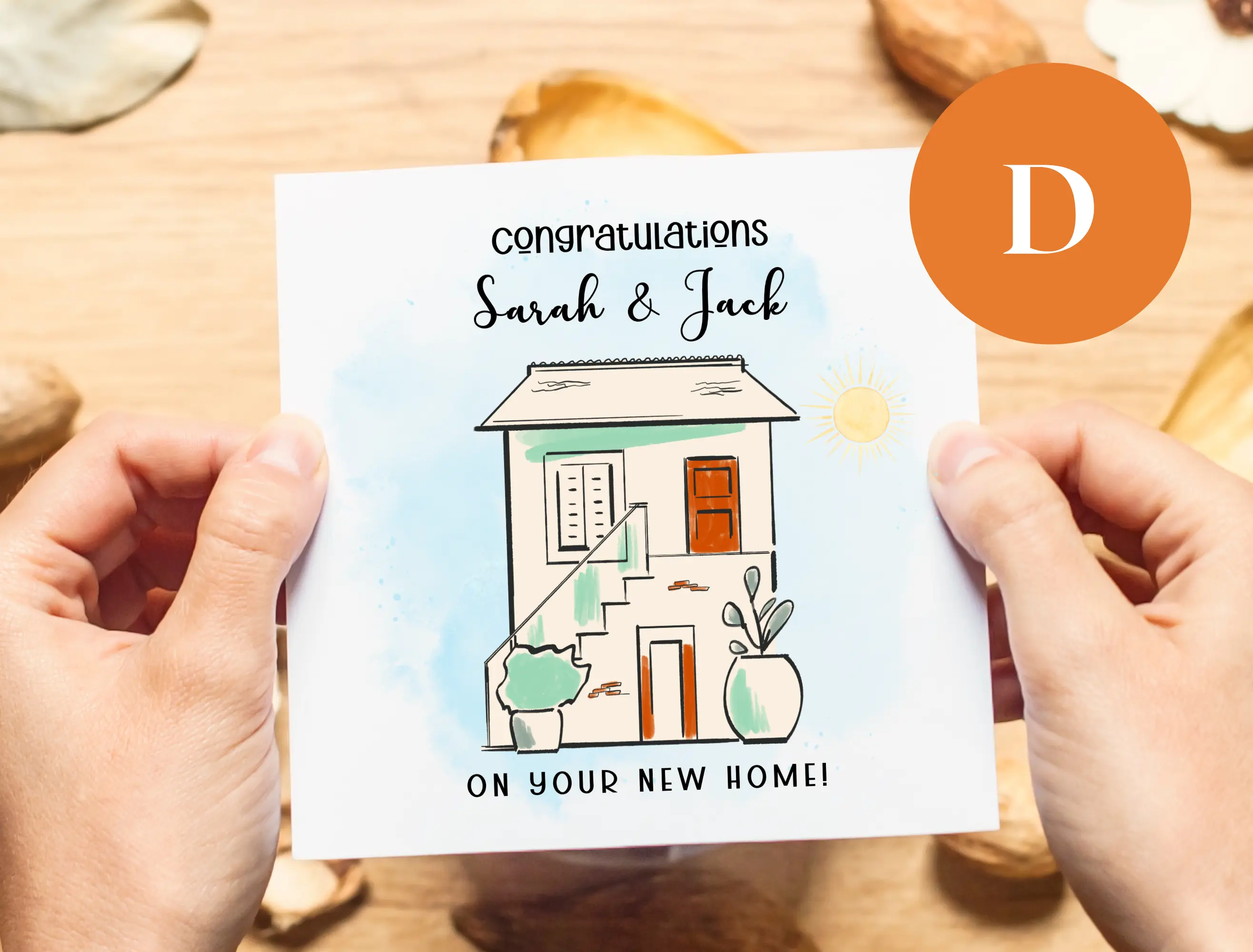 Congratulations on your new home card for couple