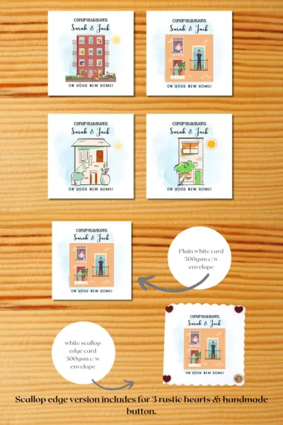 Congratulations on your new home card for couple