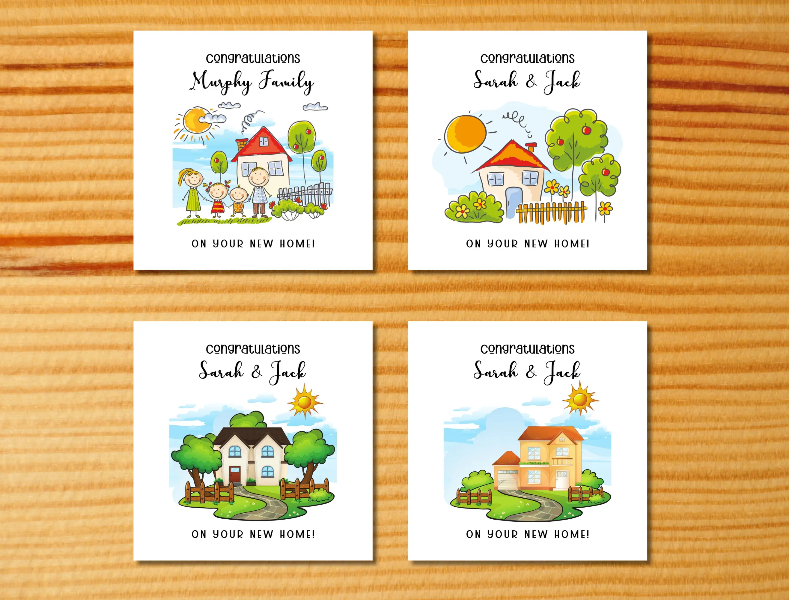 Handmade cards for new home family with kids ireland