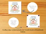 New home card personalised couples families cute house illustration