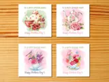 To a very special mam mothers day floral card with teapot teacup