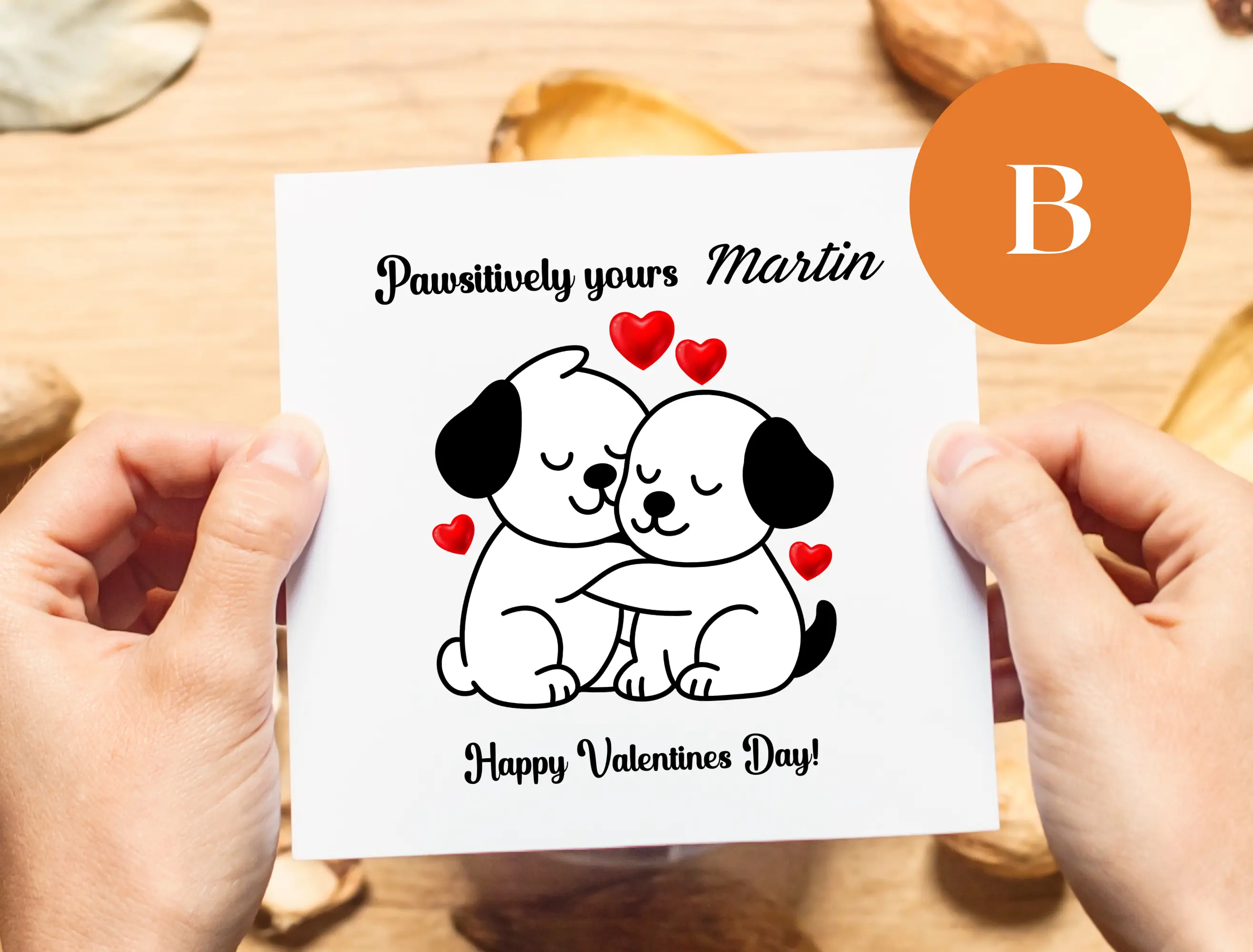 Personalised pet valentines day cards cute and custom