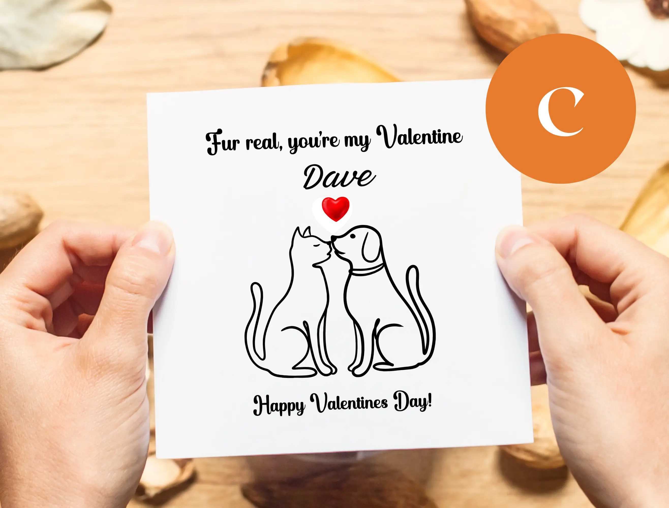 Personalised pet valentines day cards cute and custom