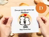Personalised pet valentines day cards cute and custom