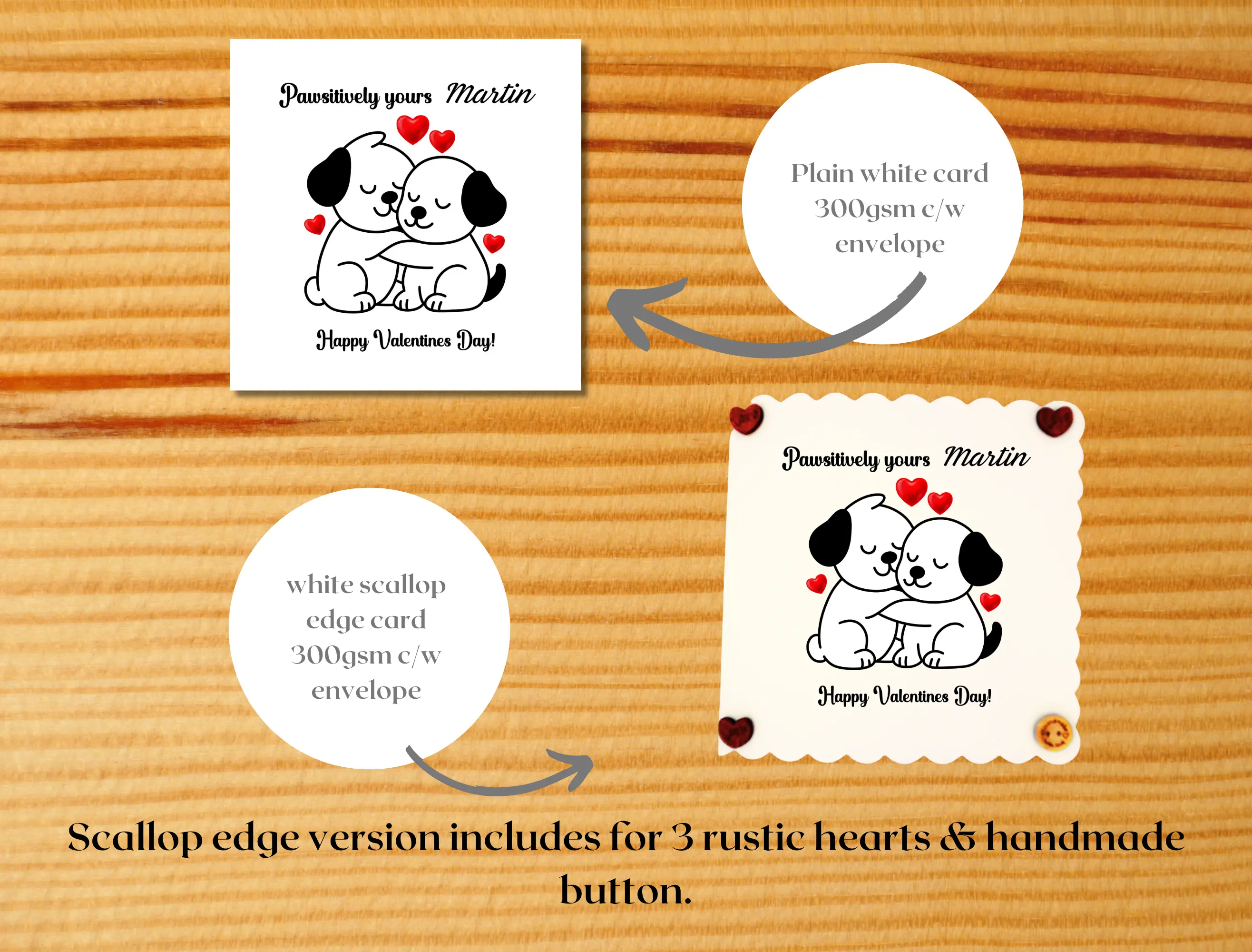 Personalised pet valentines day cards cute and custom