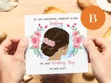Custom wedding card wonderful daughter-in-law