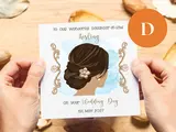 Custom wedding card wonderful daughter-in-law