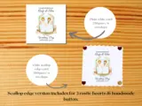 Floral lesbian wedding card with two brides